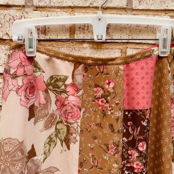Emma James reversible patchwork/floral skirt size 10P - Picture 5 of 13